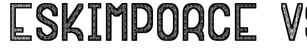 Eskimporce VSF font preview